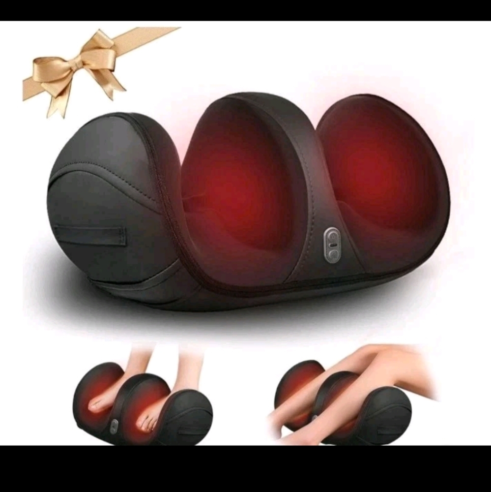 Foot Massager W/ Heat Multi-use Soft Black NX-JB02‎